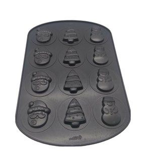 Wilton Christmas Cookie Sheet Baking Pan Non Stick Holiday Shapes Mold